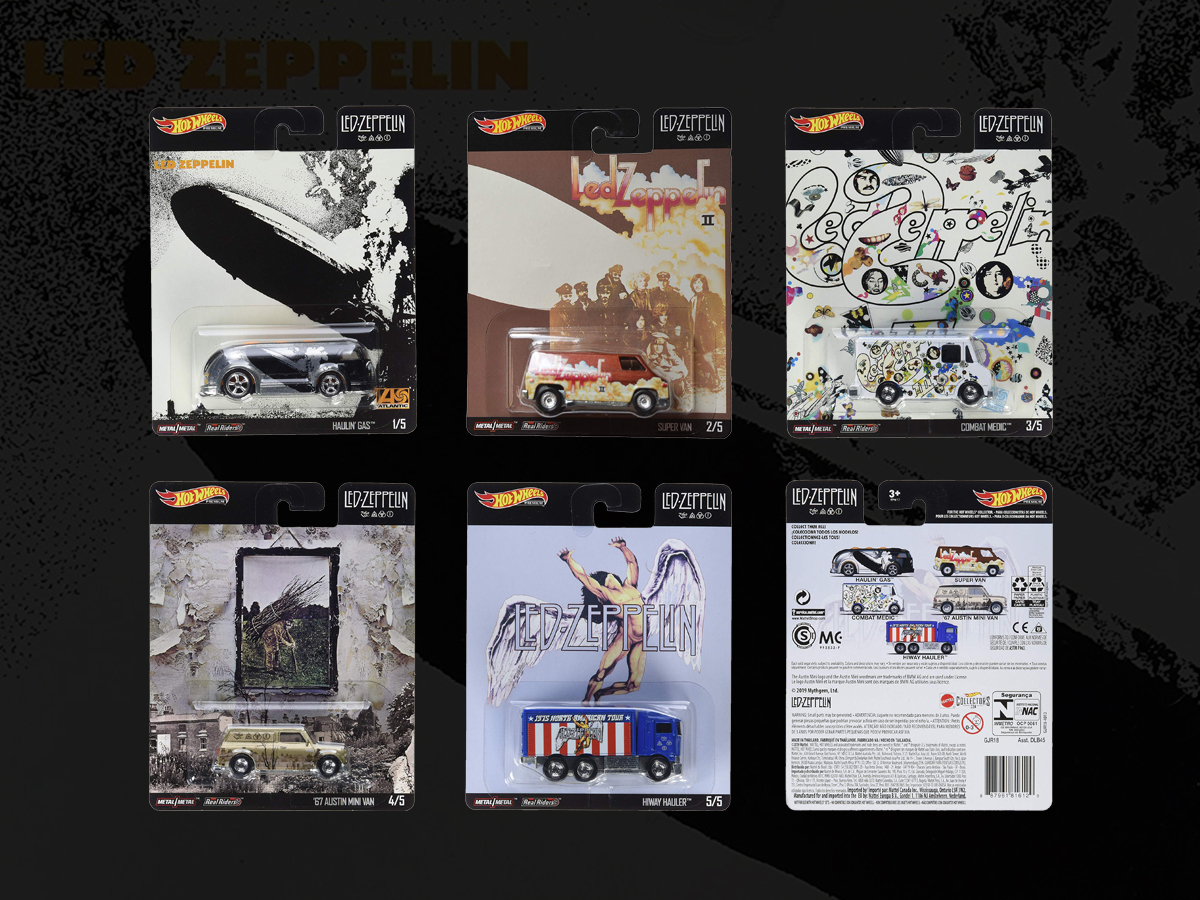 Details about   2020 NEW Mattel Hot Wheels PREMIUM Led Zeppelin Limited ed 5 Car Set JAPAN GJP75 